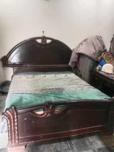 king size wooden solid bed set