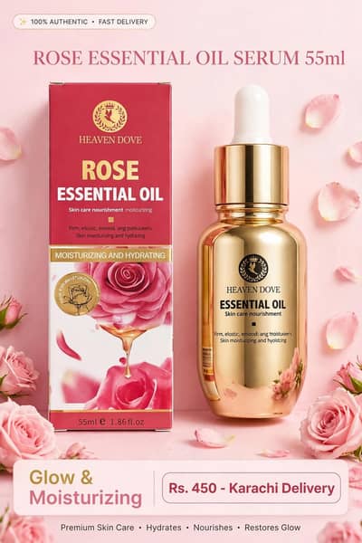 Heaven Dove Rose Essential Oil Serum 55ml-Glow