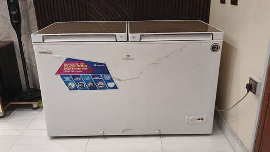 imverter deep freezer dawlance glass door for sale