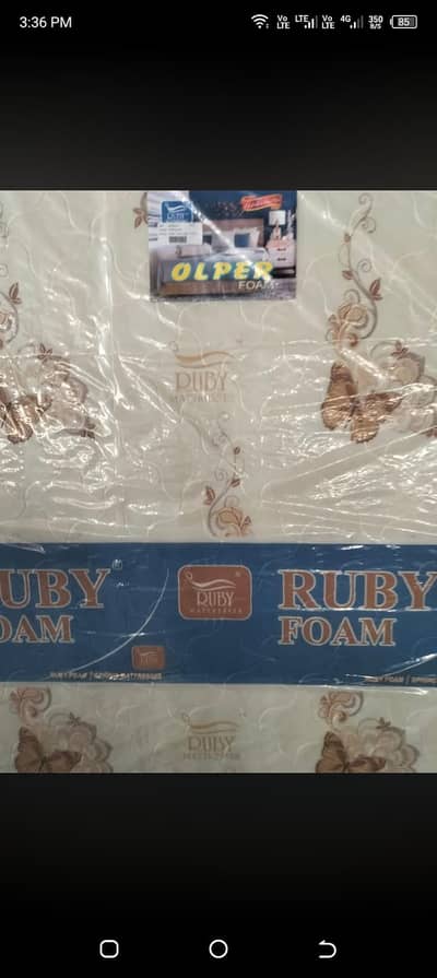 Ruby foam mattress for sale.