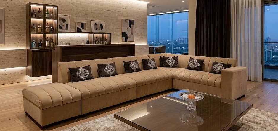 L-shaped sectional sofa 1