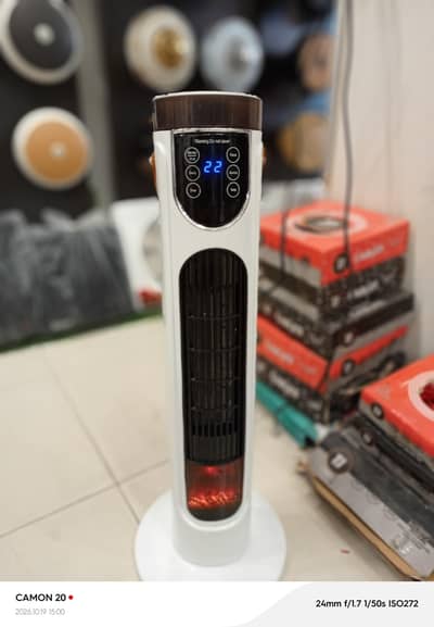 fan heater electric with remote