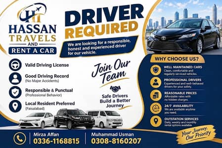 We need a driver who knows Indrive Work City Ti City