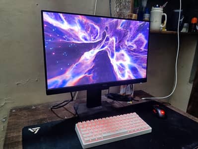 24 inch Monitor+ height adjustable+built in speaker
