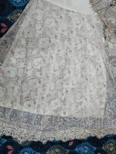 beautiful chiffon frok with separate blouse and beautiful trauzer