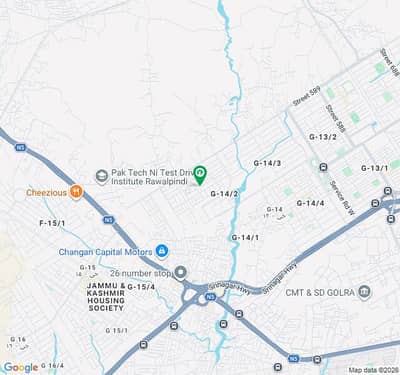 30*60 8 marla plot for sale in G-14/2 Islamabad