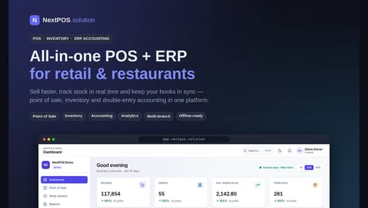 POS Software - Mart, Pharmacy, Restaurant - Free Trial