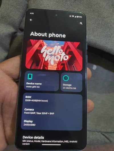 Motorola Moto G84 5G Official Dual PTA Approved