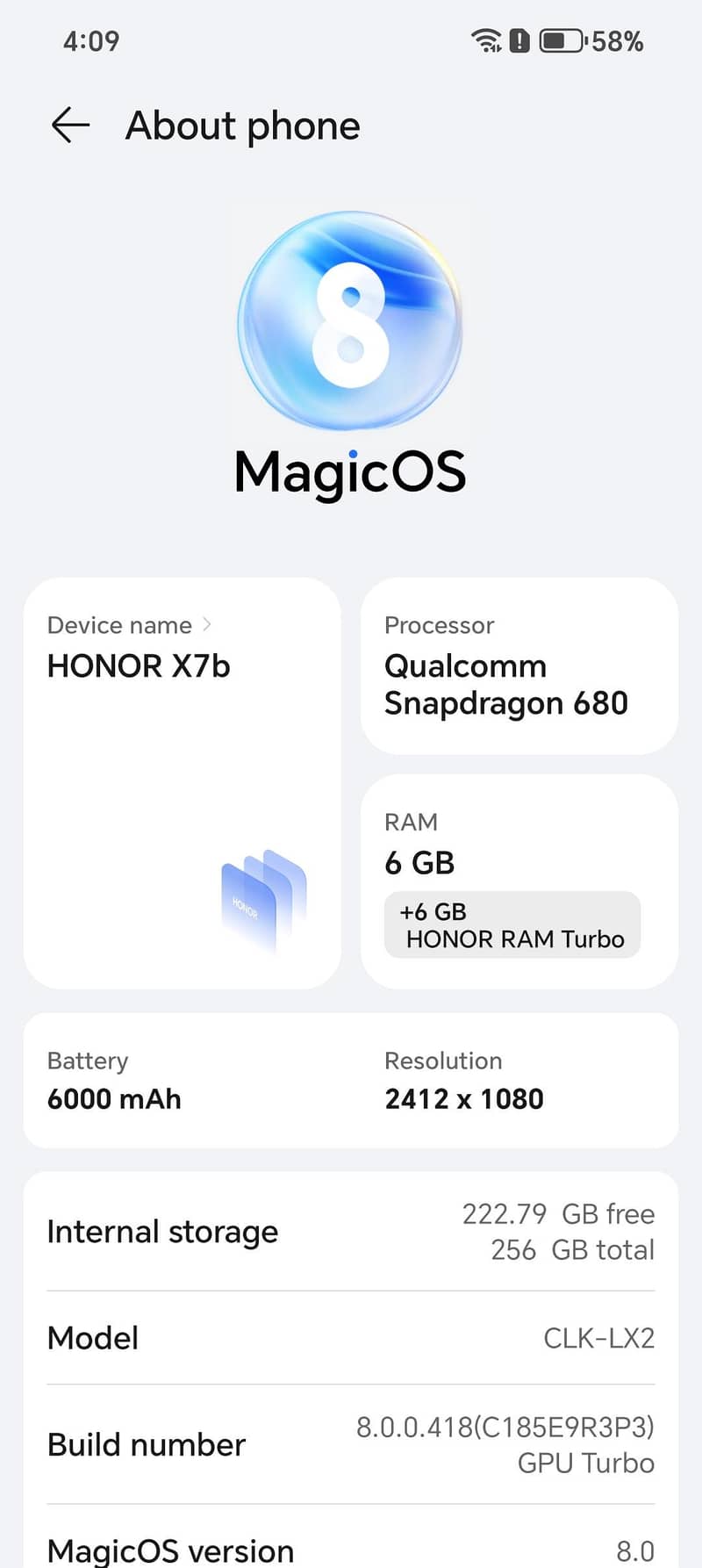 Honor X7b 5