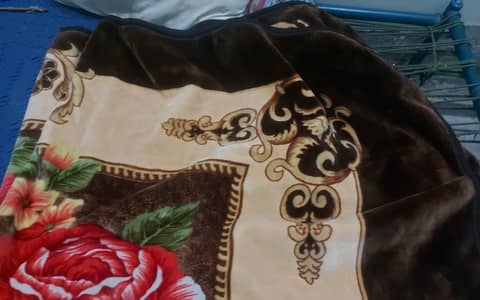 double ply 10/10 brown colour blanket sky