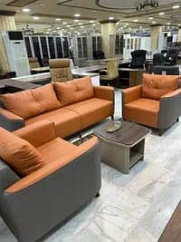 Sofa Set | 3 Seater + 2 Seater Chairs | Modern Living Room Sofa
