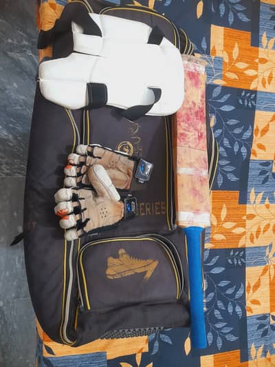 Wheel Bag , CA thai , Ihsan Gloves and Engliah Willow Light Plain Bat