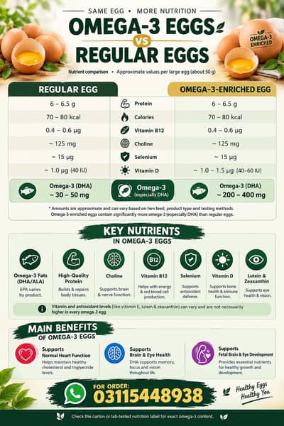 Omega 3 eggs (Desi)