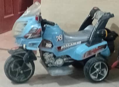 used 3 tyres bike need only new battery otherwise all complete parts