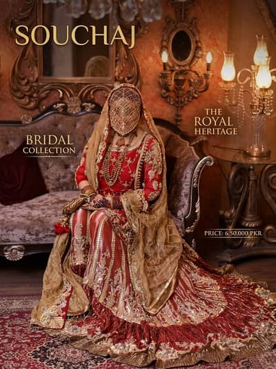 Souchaj Royal Heritage Bridal Collection / Designer Red Lehenga / Like