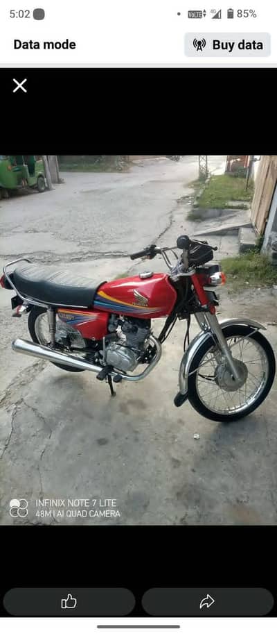 Honda 125cc for sale model 2009 Lahore