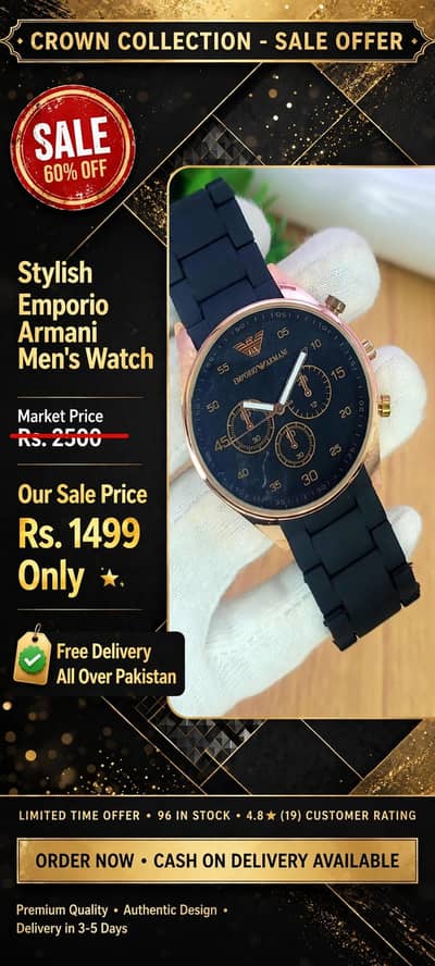 Stylish Emporio Men's Watch