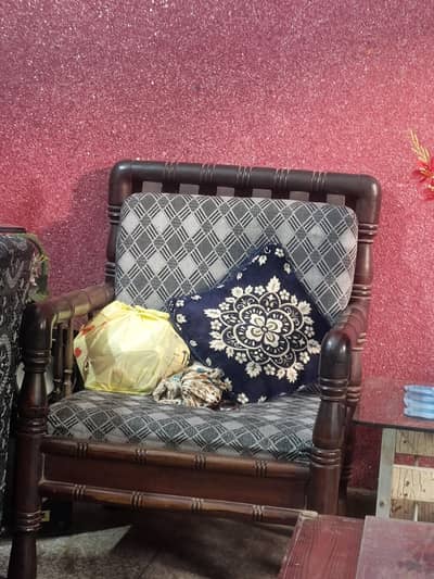 wooden sofa set
