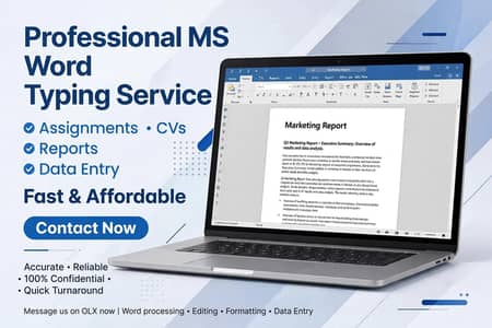 MS word typing service assignments cvs
