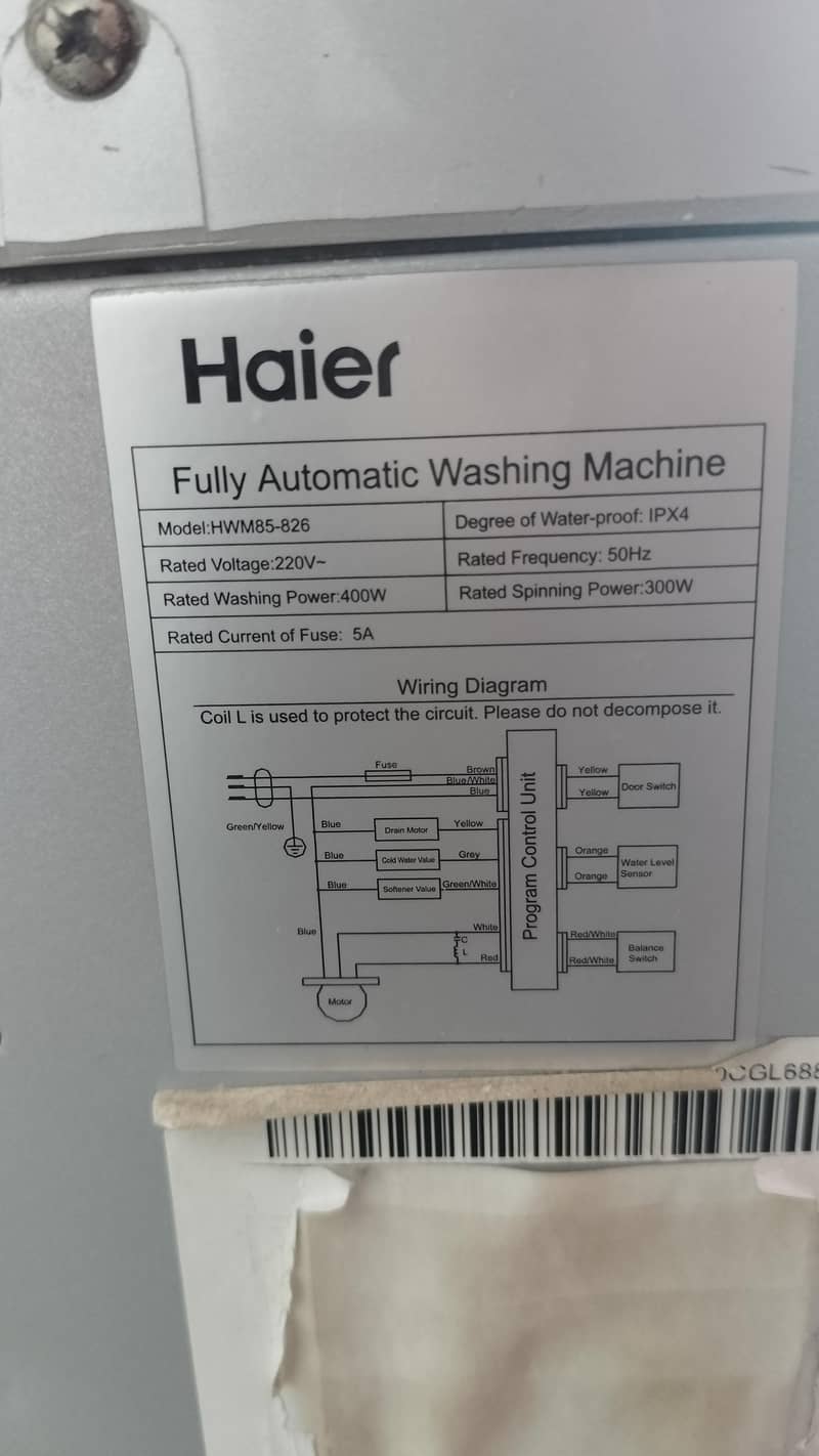 Haier Fully Automatic Washing Machine 7