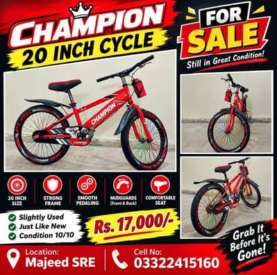 Champion Cycle for urgent sale