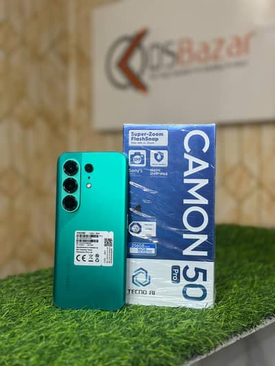 Tecno Camon 50 Pro 8GB Ram 256GB Storage With Box & 45W Charger