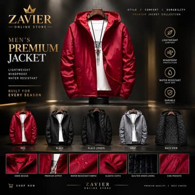 black men hooded windbreaker