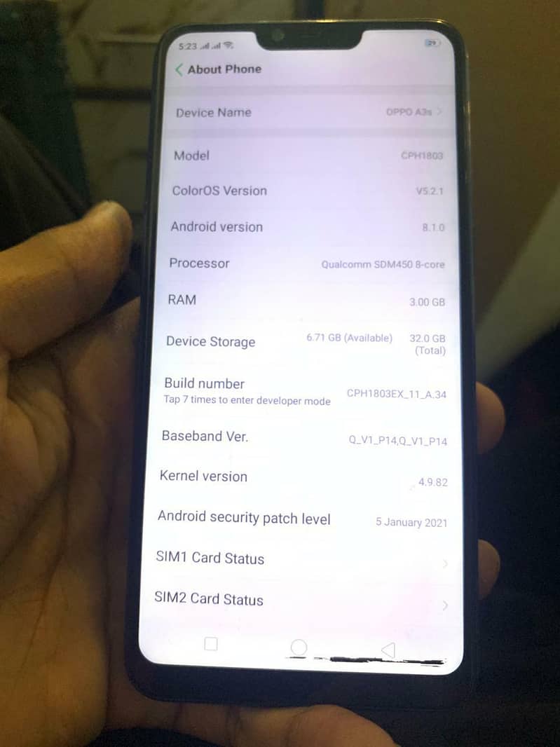 OPPO A3s 6