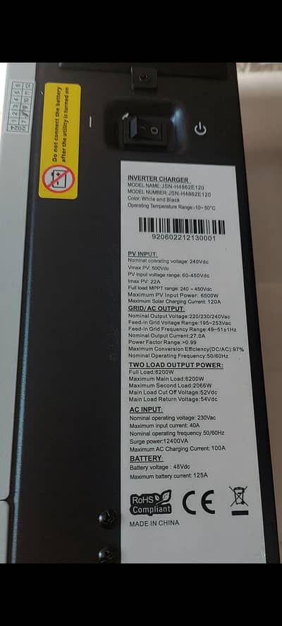 I have gootu hybrid 6.2 kw inverter brand mew 100%