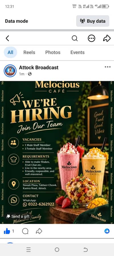 Hiring staff