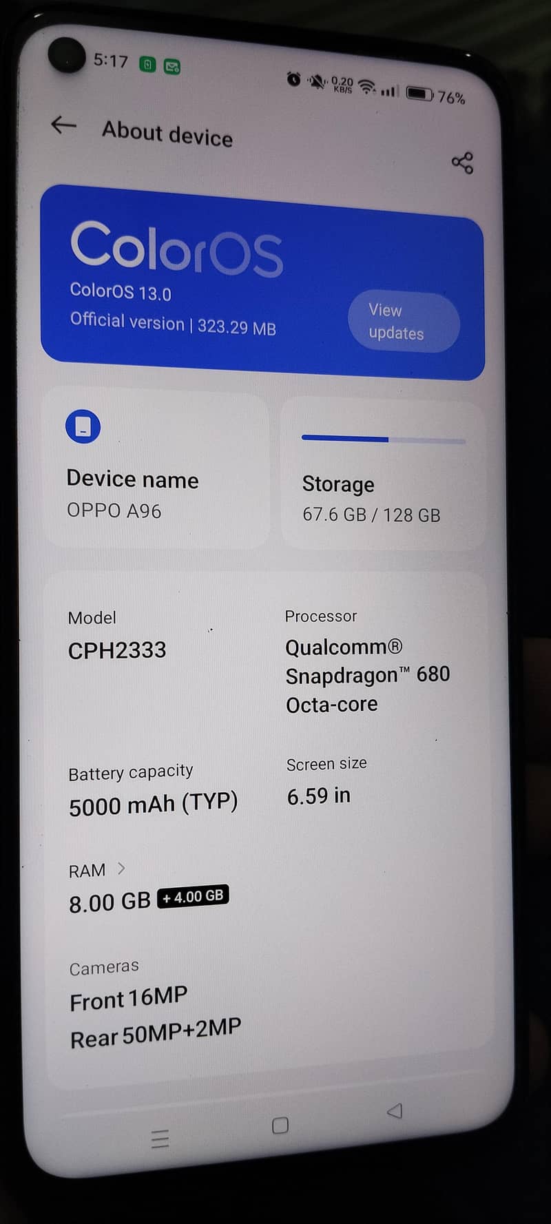 OPPO A96 1