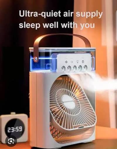 portable air cooling fan with humidifier