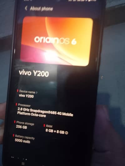 Vivo Y200 8+8 256 gb
