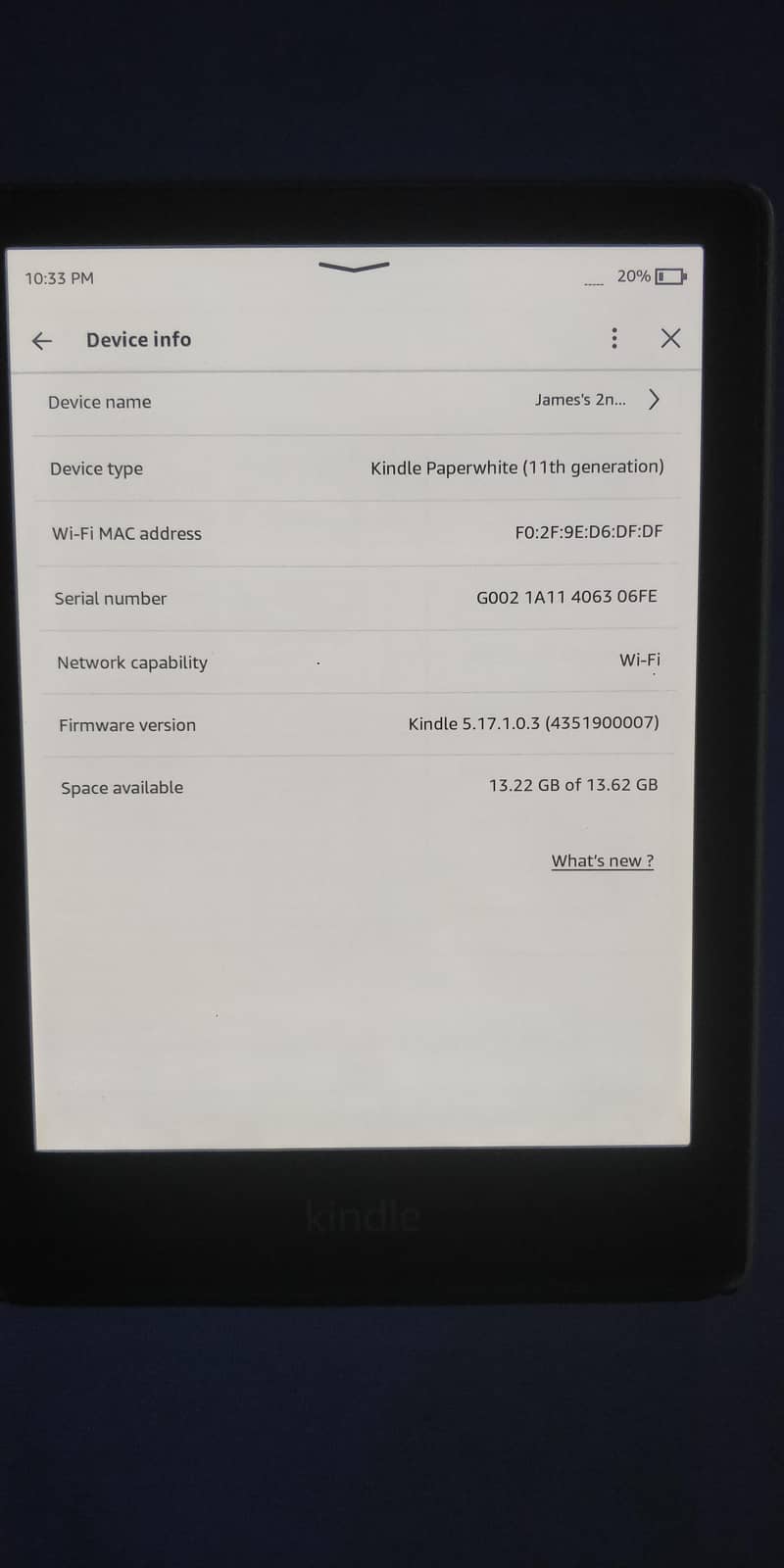 kindle 0