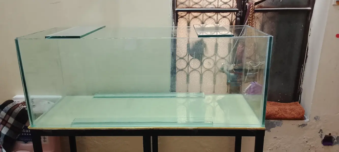 4feet aquarium 12mm glass and heavy imported iron trolly — photo 3