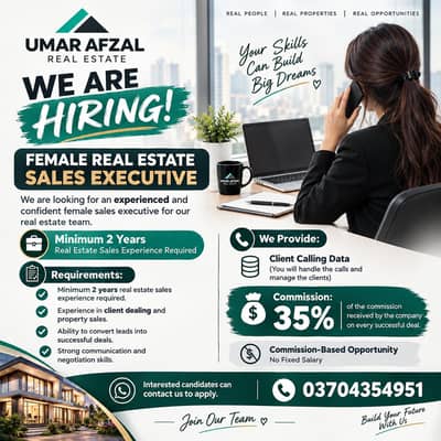 FEMALE REAL ESTATE SALES EXECUTIVE