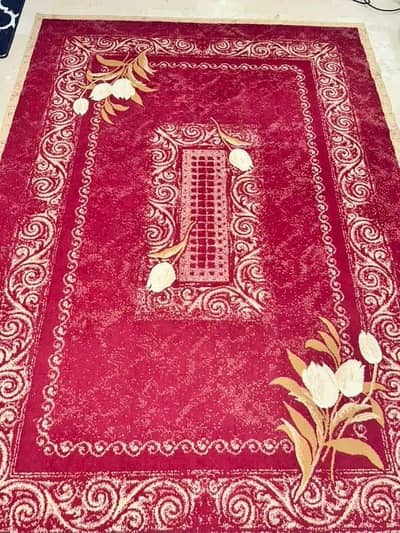 Beautiful Red Floral Carpet for Sale – Large Size