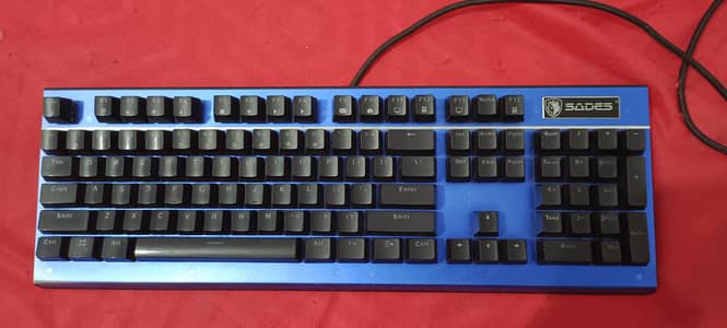 SADES Sickle K13 RGB Gaming Keyboard – Gaming & original blue keys100%