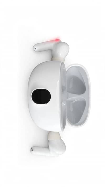 Wireless airbirds with lED display white colour new