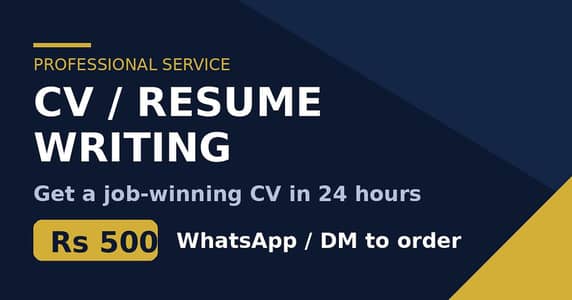 Professional CV / Resume Writing Service - 24 Hours Delivery