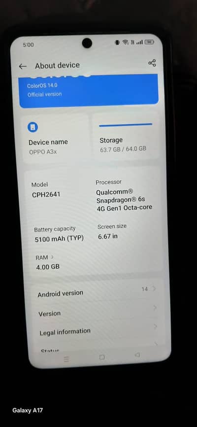 OPPO A3x