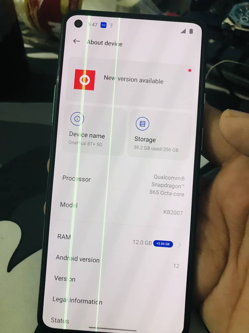 One plus 8T+5G 2