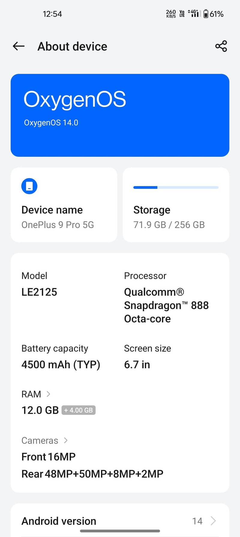 One Plus 9 Pro 6