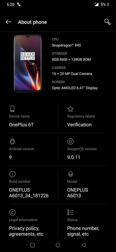 One Plus 6T