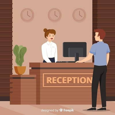 female receptionist required dha karachi