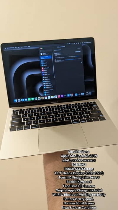 Apple MacBook Air 2019 (Retina Display) – Excellent with charger