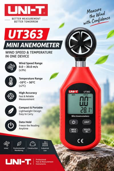 UT363 Mini Anemometers In Pakistan