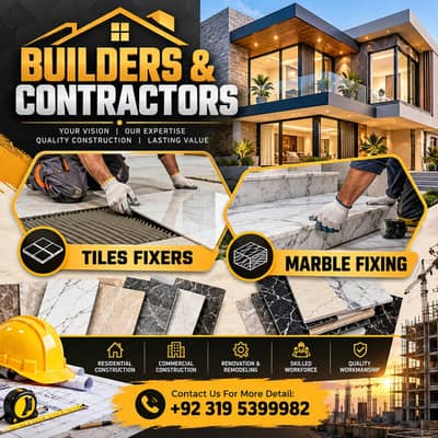 House Construction Contractor, Marble Flooring, Tile Fixing Services