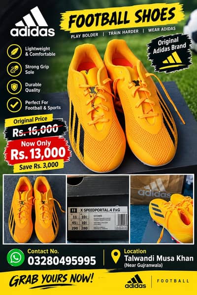 Adidas X Speedportal. 4 FxG Football Shoes – New