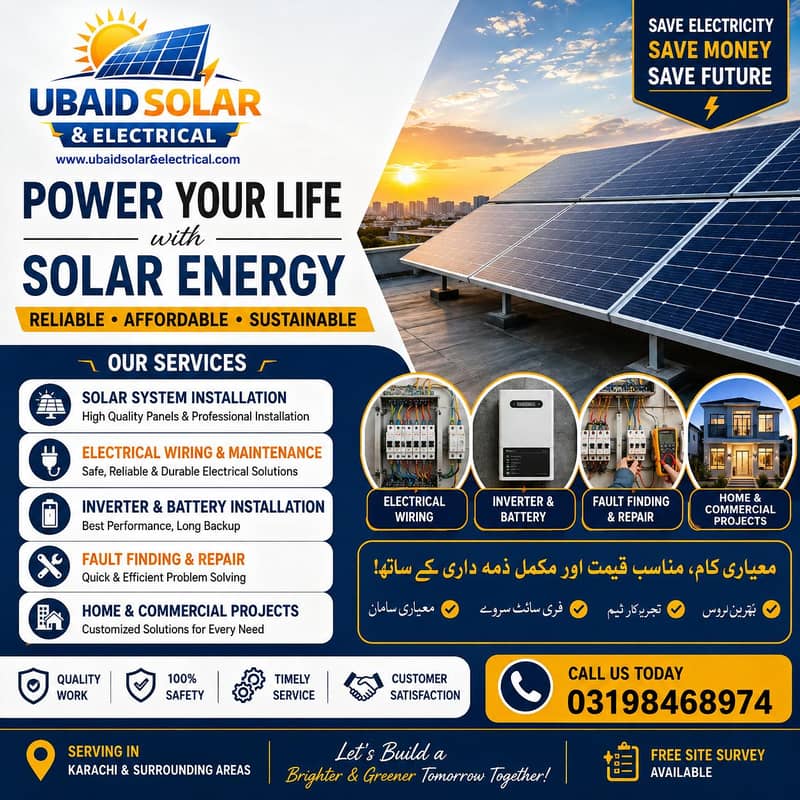 solar installation & Electrical work 0